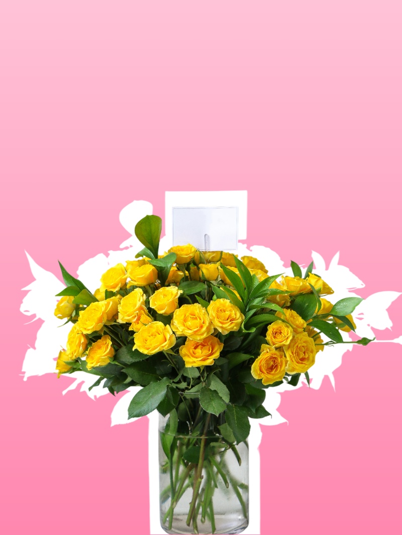 Flower bouquet representing subscription services